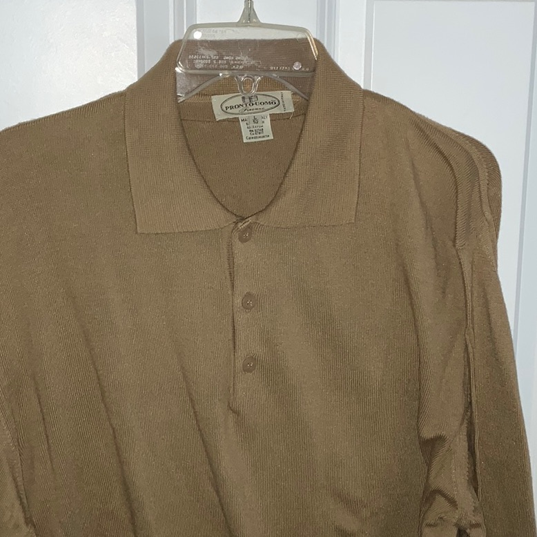 Vintage Never Worn! Men’s Knit Sweater. Tan. Size Large